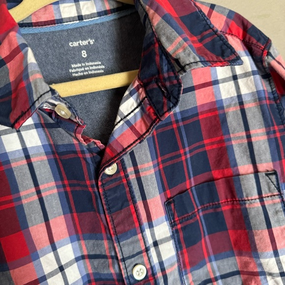 Carter’s Plaid Button Down Shirt - Picture 3 of 7